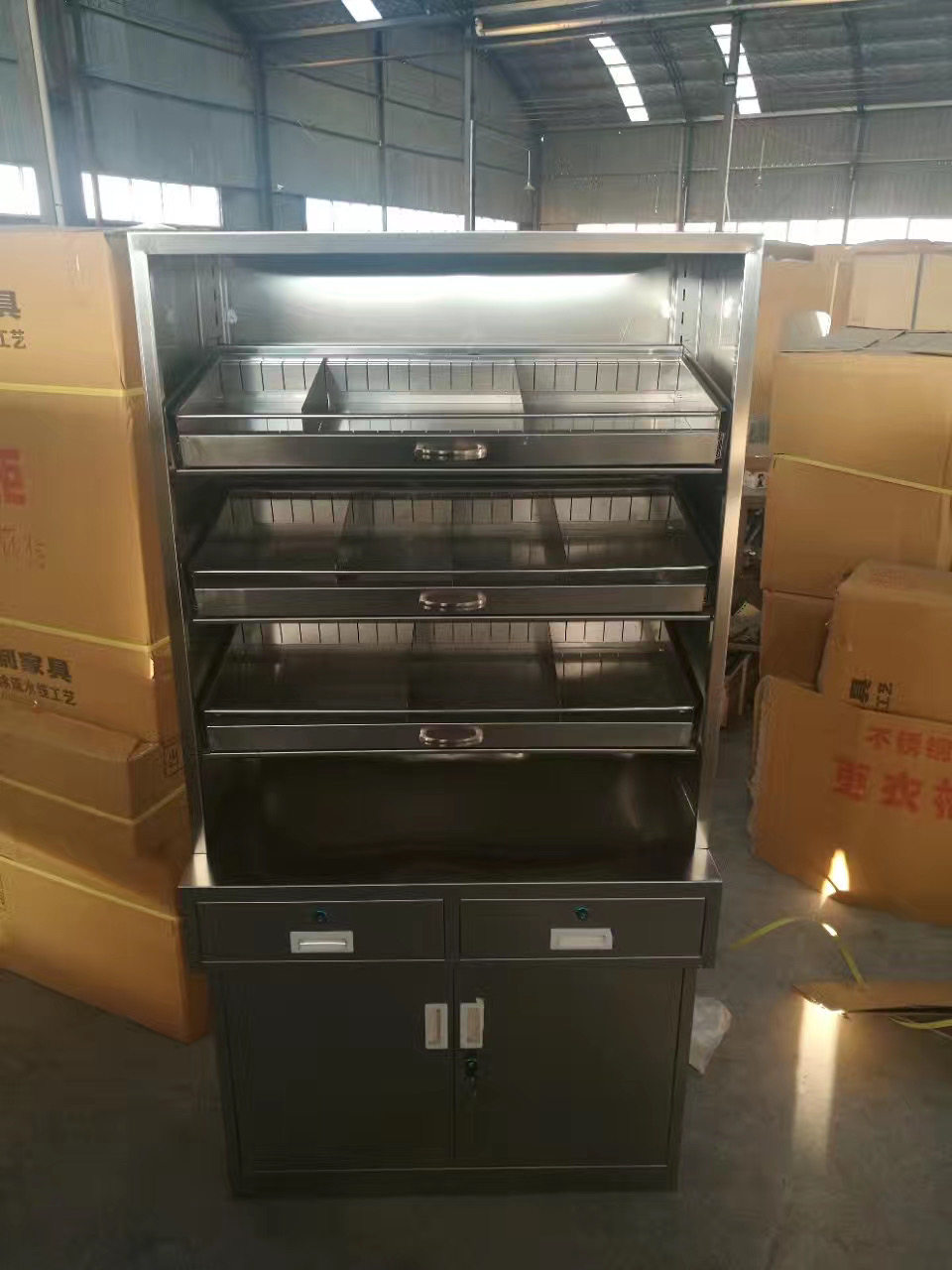 定做不锈钢药品柜无菌用品西药柜医疗器械柜医院诊所调剂台配药柜
