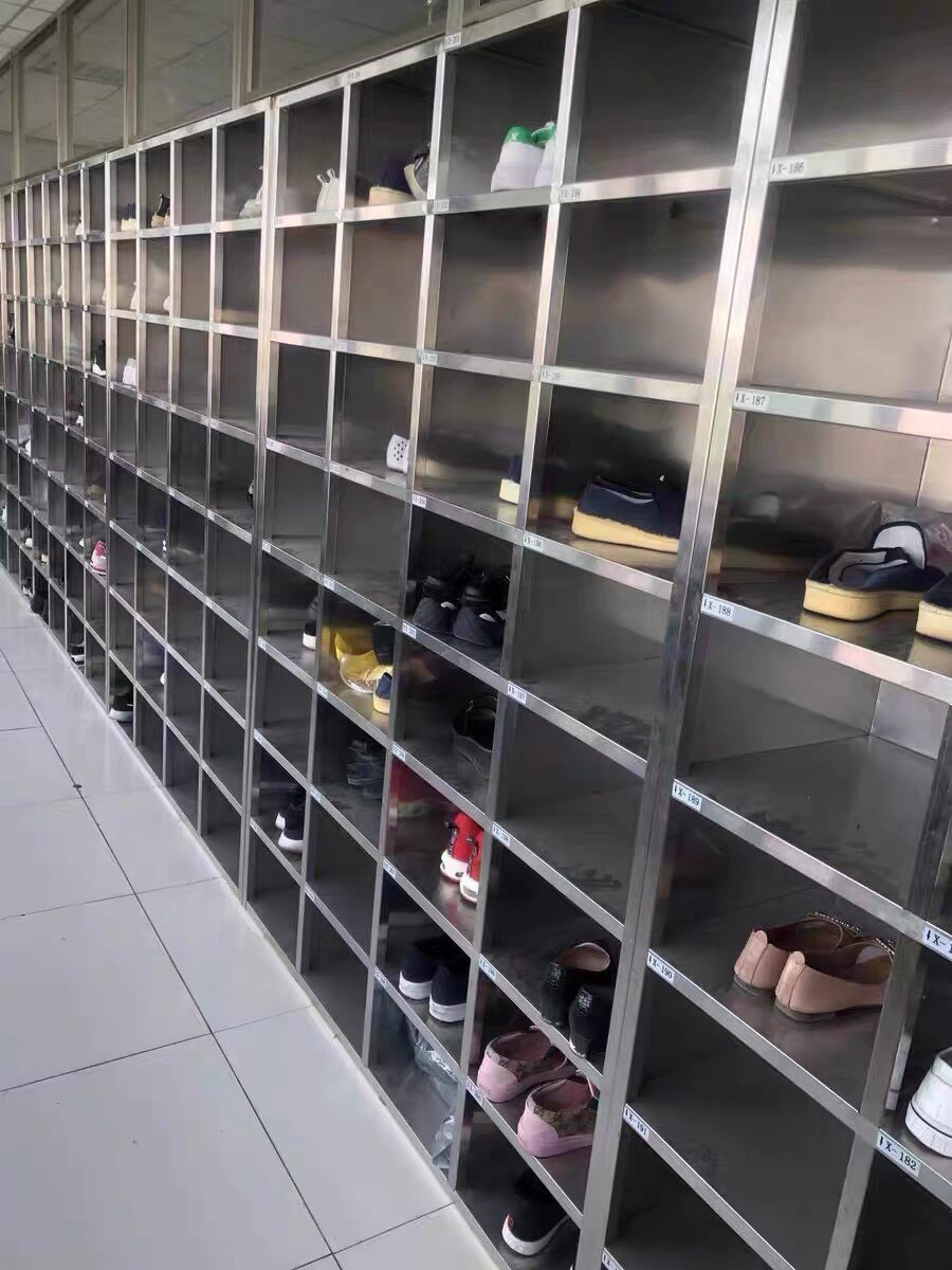 定制304不锈钢鞋柜员工更衣浴室换鞋柜无尘净化车间单双面换鞋凳