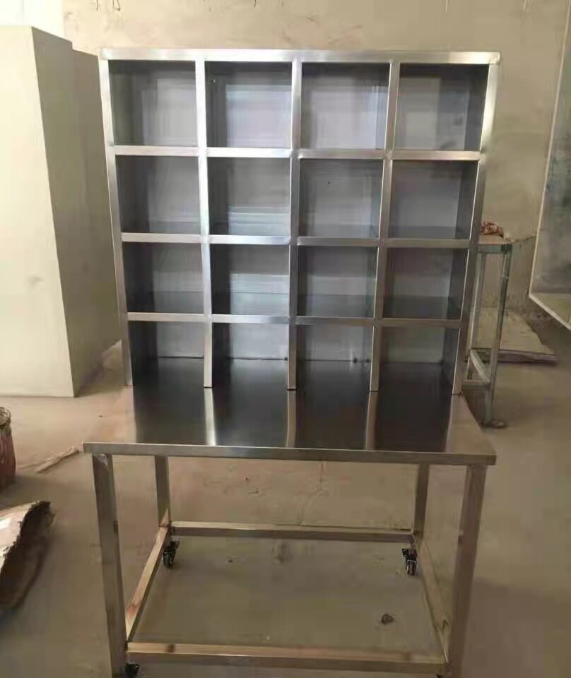 不锈钢12格水杯架定做车间移动茶杯架餐具放置架经济型多格储物架