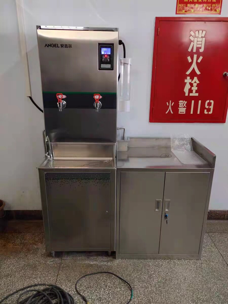 定制304不锈钢对开门矮柜车间员工茶水储物柜带挡板杂物收纳柜