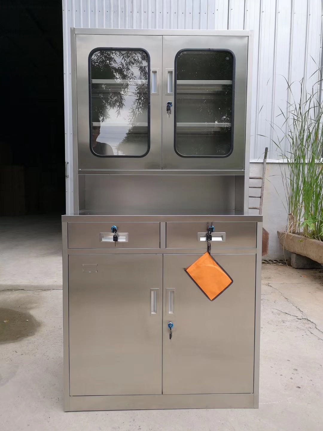 定制304不锈钢二斗西药柜医用无菌药品器械柜诊所医务室配药柜子