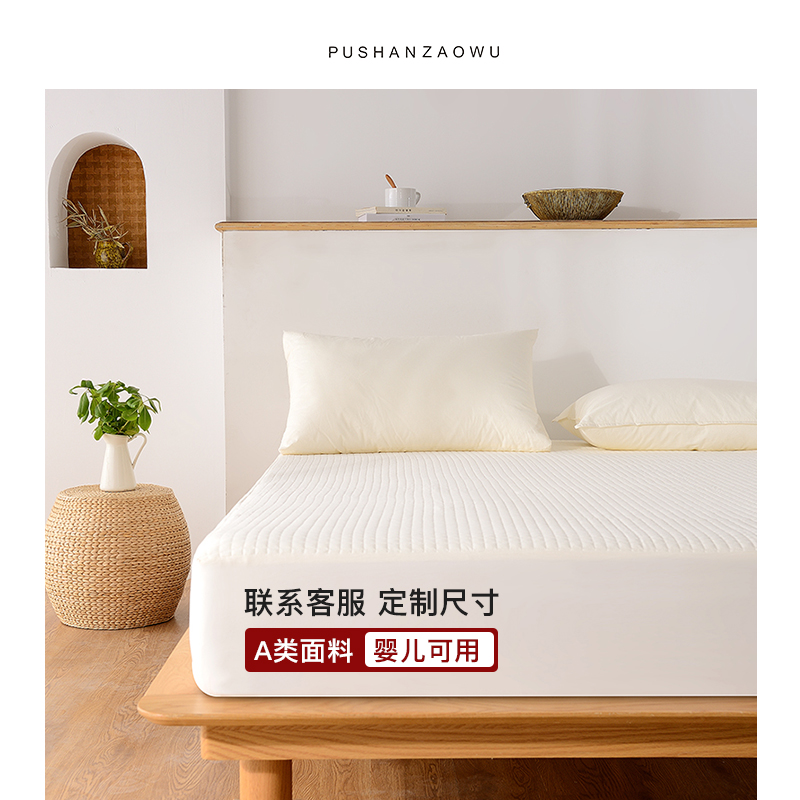 Custom 2 m pure cotton laminated cotton bed Ogasawara single bed Padded Hood Mattress mattress Bed Bag Full Cotton Thick Bed Cover Bed Set