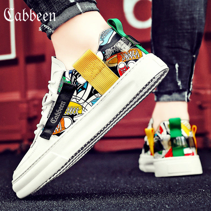 Carbenboard Shoes Men's Shoes 2022 New Casual Graffiti 100 Hitch Summer Breathable Men Little White Shoes Men's Wave Shoes