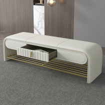 Italian Style Light Lavish Bed Tailstool Bedroom Home Doorway For shoe-changing stool bed tail sofa bed tailbed modern minimalist strip stool