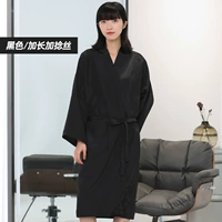 Черная/расширенная модель скручивающая шелковая одежда