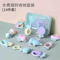 Комплект, прорезыватель, погремушка, коробка для хранения, 14 шт