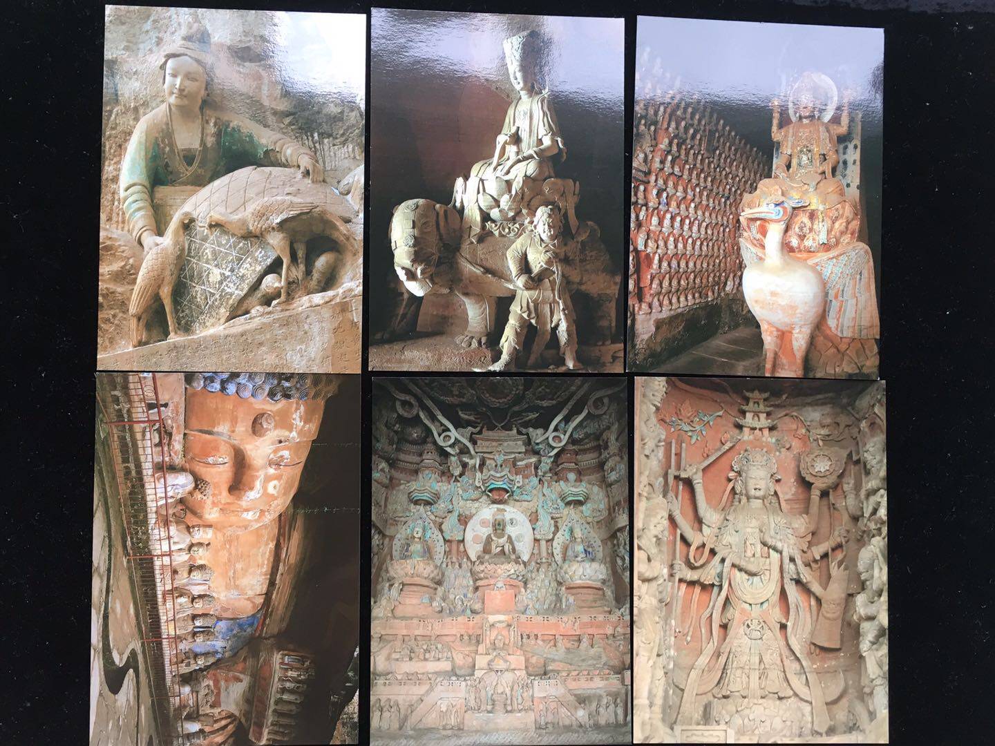 Large foot stone engraved no postage postcard with envelope 1 set of 10 pieces