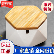 Oceramic Ashtrays Creativity Home Living Room Trend Personality Trend Office with lid Smoke-cylinder Fashion Yu