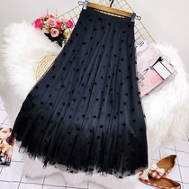Yarn dress girl half body length net yarn half body dress fairy new spring summer 100 hitch giant flocking princess CUHK