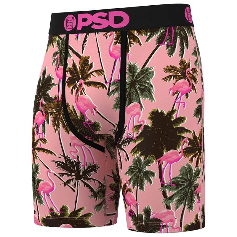Psd American Graffiti Basketball Sports Shorts Boxer Briefs Men's Hip-Hop Underwear Trendy Tight Elastic Boxer Briefs