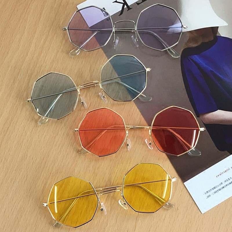 Port Wind Transparent Diamond Glasses Han Edition Men And Women Fashion Marine Lenses Sunglasses Han Prints 100 Hitch Thin Sun Glasses Tide