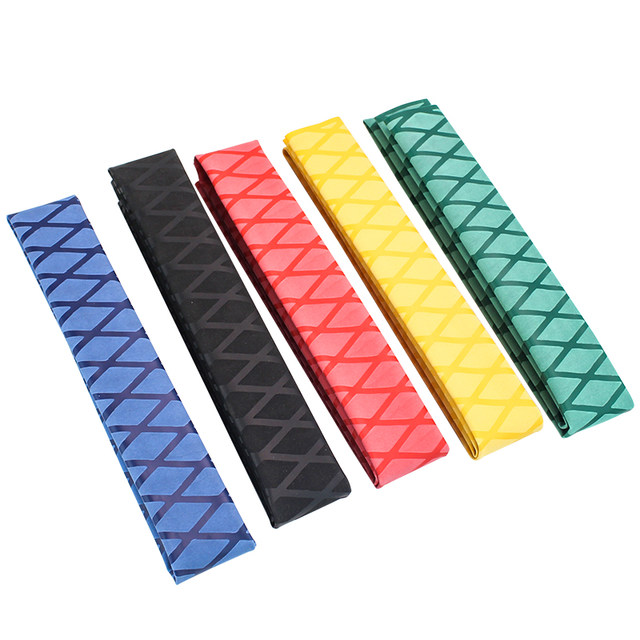 Fishing rod heat shrinkable tube pattern sweat-absorbent anti-slip handle casing anti-electricity insulating grip cover integrated winding tape