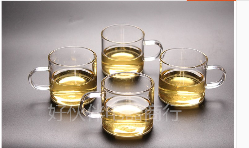 Thickened heat resistant glass tasting cup coffee cup coffee cup transparent high temperature resistant glass tea cup drinking water glass