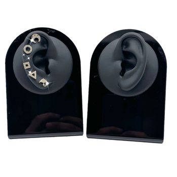 Silicone Ear Model Simulates Human Ears for Displaying Earrings, Jewelry Display Stand, Piercing and Tattoo Practice