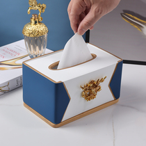 American tissue box light luxury style paper drawing simple living room coffee table table napkin box creative paper box home furnishings