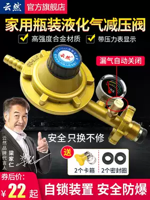 Household liquefied gas explosion-proof pressure reducing valve Gas tank cylinder low pressure valve Seat belt gauge gas stove pressure regulating valve