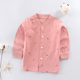 Bé áo mùa thu cardigan bông cậu bé nhỏ cô gái nhấn bông màu đồ lót đáy trên đồ ngủ bé cardigan 0-4 tuổi 3.