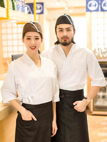 Японская стиль шеф -повара Инсталляция японская ресторанная одежда ресторан ресторан официант рабочая одежда для суши ресторан и обслуживание