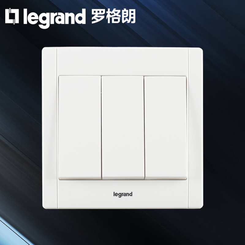 TCL Legrand household triple double cut 3 open three-position double cut 3 position three-open double cut switch panel staircase type 86
