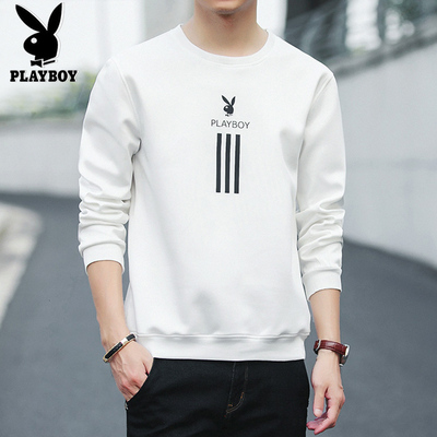 【花花公子】限时特价长袖t恤男圆领青年男士韩版卫衣百搭上衣潮