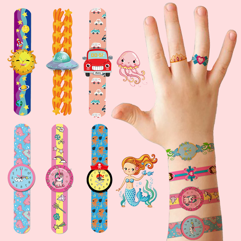 Cute cartoon tattoo stickers custom one-time small fresh waterproof arm stickers water transfer watch tattoo stickers