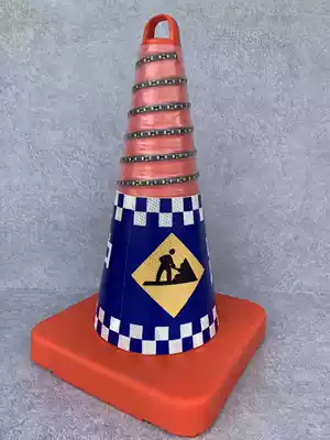 LED luminous road cone Rechargeable road cone Road traffic safety warning cone Roadblock Highway reflective road cone
