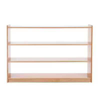 Kindergarten early education four-layer Montessori teaching aid cabinet Beech solid wood children's toy cabinet storage shelf area corner cabinet