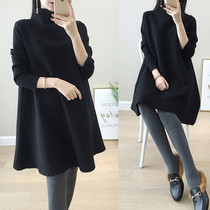 Pregnant woman Autumn Fashion out of fashion Clothing Online Red Tandem Dresses Nepotism Relaxation Casual Sweaters Spring Autumn Season New Suits