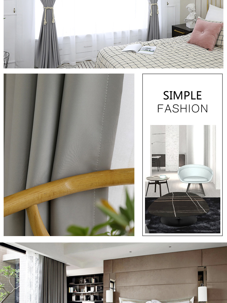 Rèm cửa siêu cách âm trên đường chống ồn chuyên nghiệp hấp thụ âm thanh dày giảm tiếng ồn phòng ngủ phòng ngủ che bóng cách nhiệt Bắc Âu đơn giản - Phụ kiện rèm cửa khung rèm cuốn
