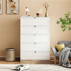 Steel Chest of Drawers, Living Room Metal Drawer Storage Cabinet, French-Style New Bedside Table, Particularly Beautiful Bed-End Storage Cabinet