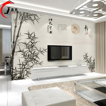 Modern Chinese high light painting TV Background protective wall panel Living room bookroom Bamboo 3d Solid minimalist Bamboo Wood Fibreboard