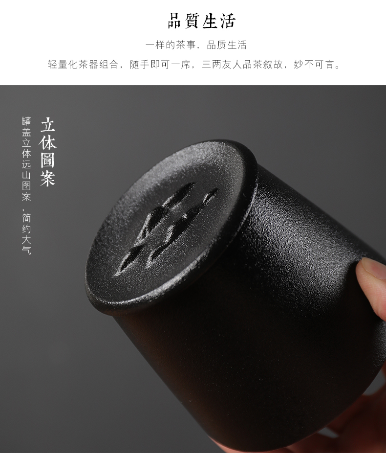 Tea packaging gift box ceramic dual general "biluochun" Tea, green Tea caddy fixings seal pot aneroid wholesale