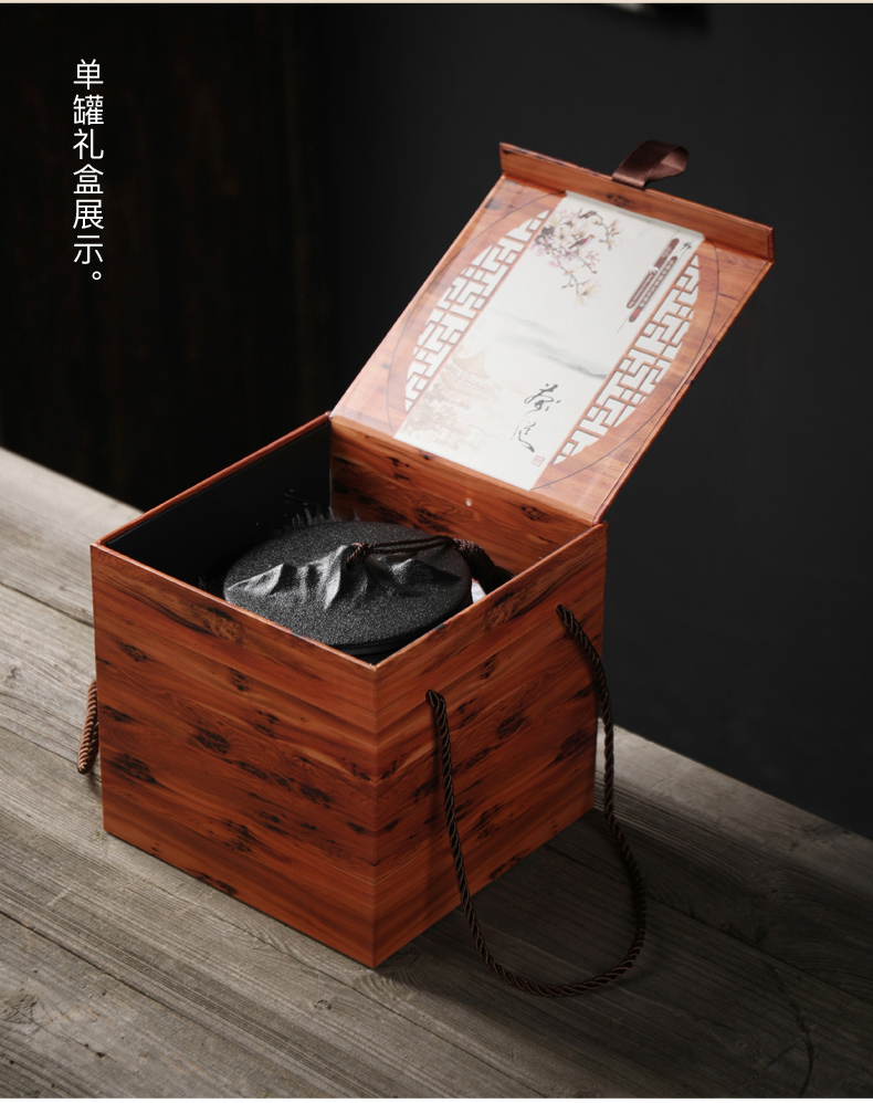 Ceramic tea pot large seal storage tank coarse TaoChan pu 'er tea to wake wind receives support LOGO engraving