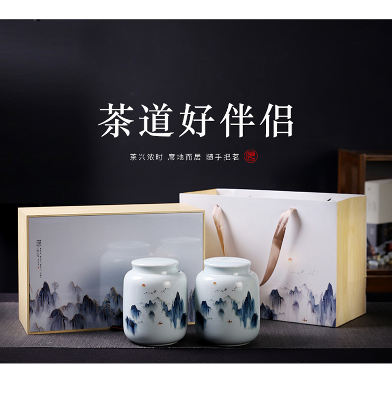 Caddy fixings packaging gift boxes empty empty box gift box longjing green tea, white tea, black tea in the common custom