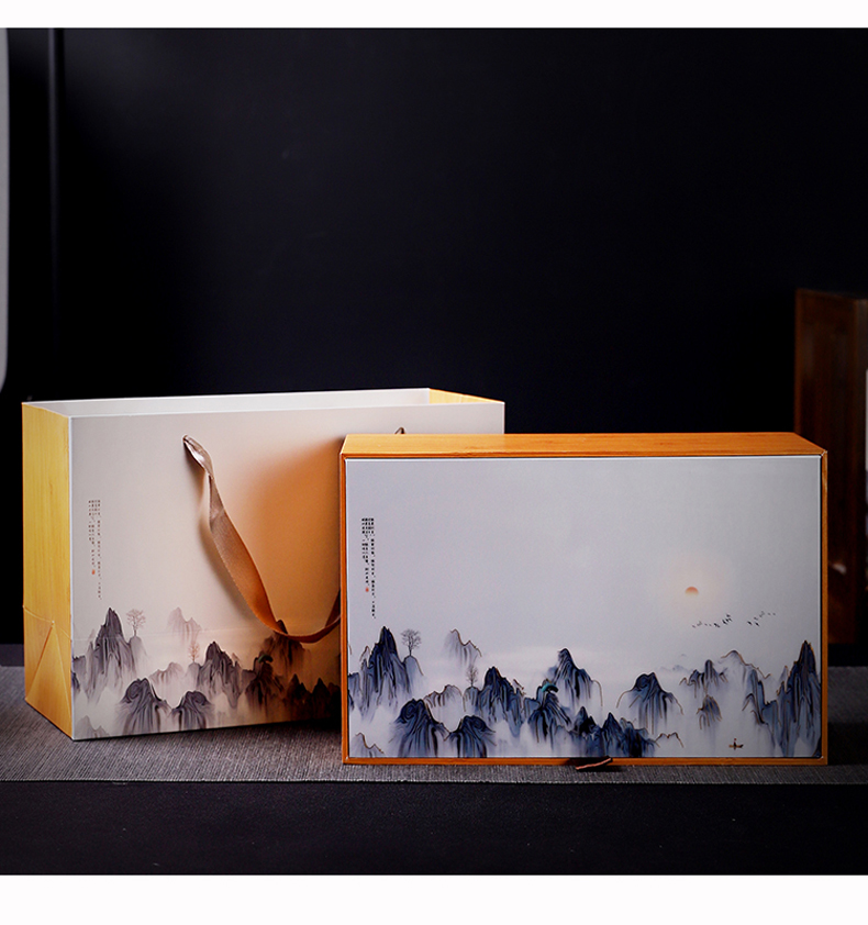 Caddy fixings packaging gift boxes empty empty box gift box longjing green tea, white tea, black tea in the common custom