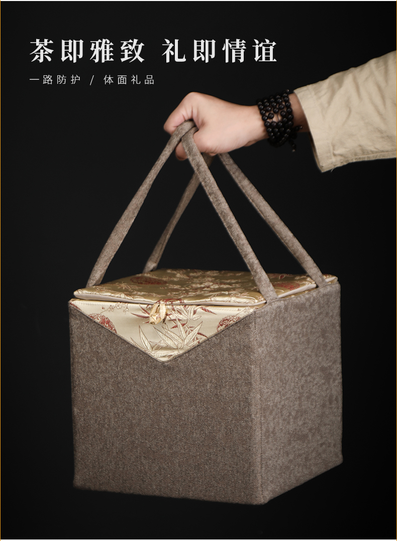 Volcanic mud caddy fixings ceramic double seal POTS to restore ancient ways more coarse pottery tea caddy fixings storehouse number 2 jins