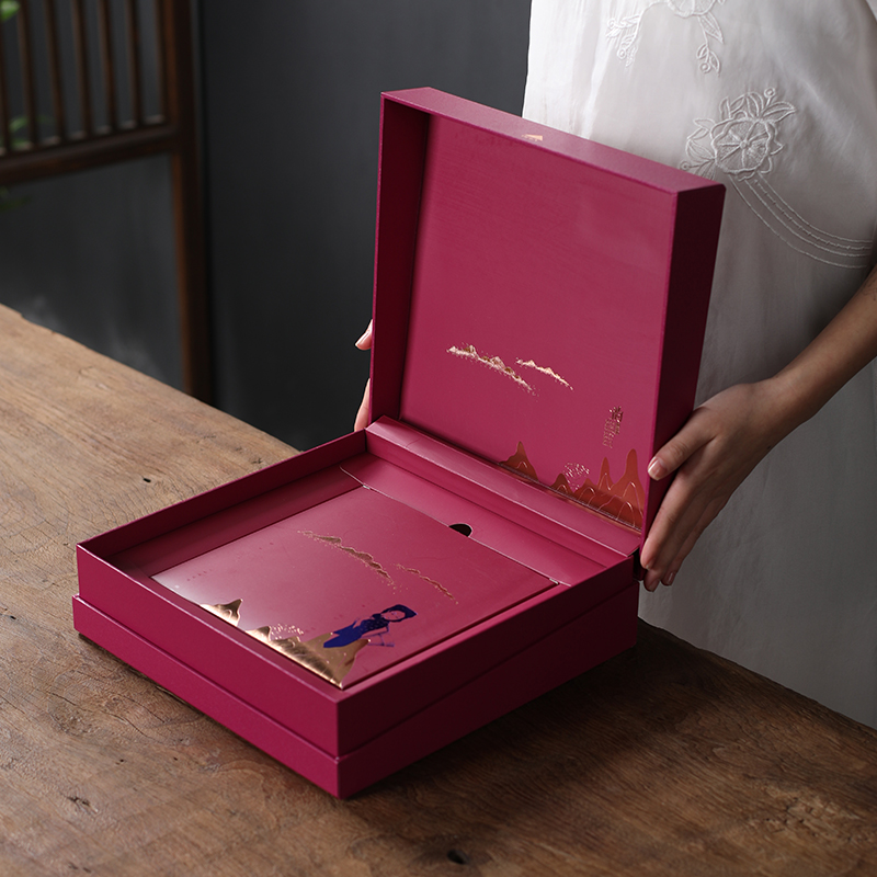 The General high - grade pu 'er tea cake outer packing box empty box 357 g g tea cake tea tea box empty box
