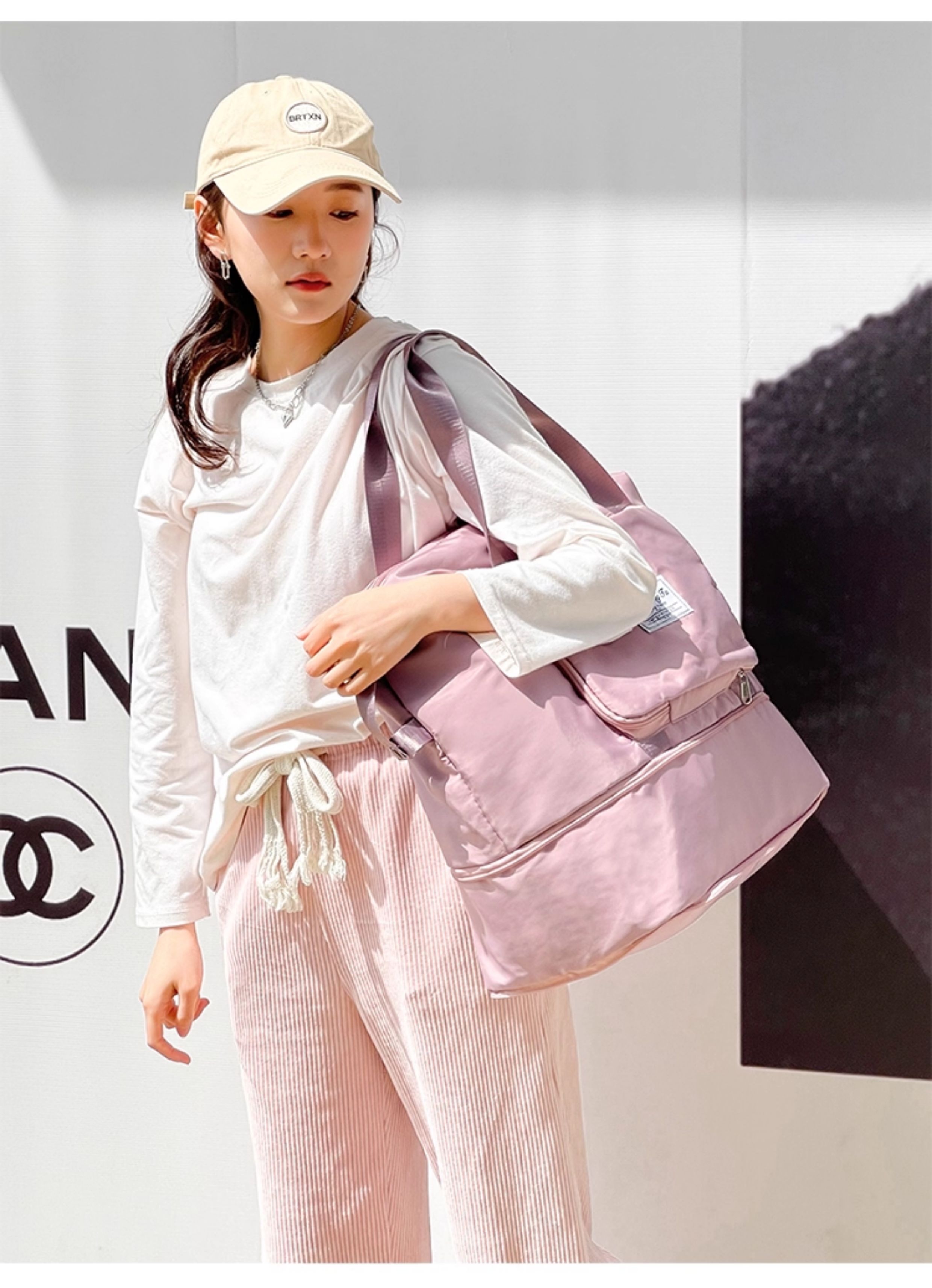 Maternity Special for Maternity Cosmetics Bag Large Capacity Lightweight Short Distance Folding Travel Bag Satchel Luggage Bag for Children — 27