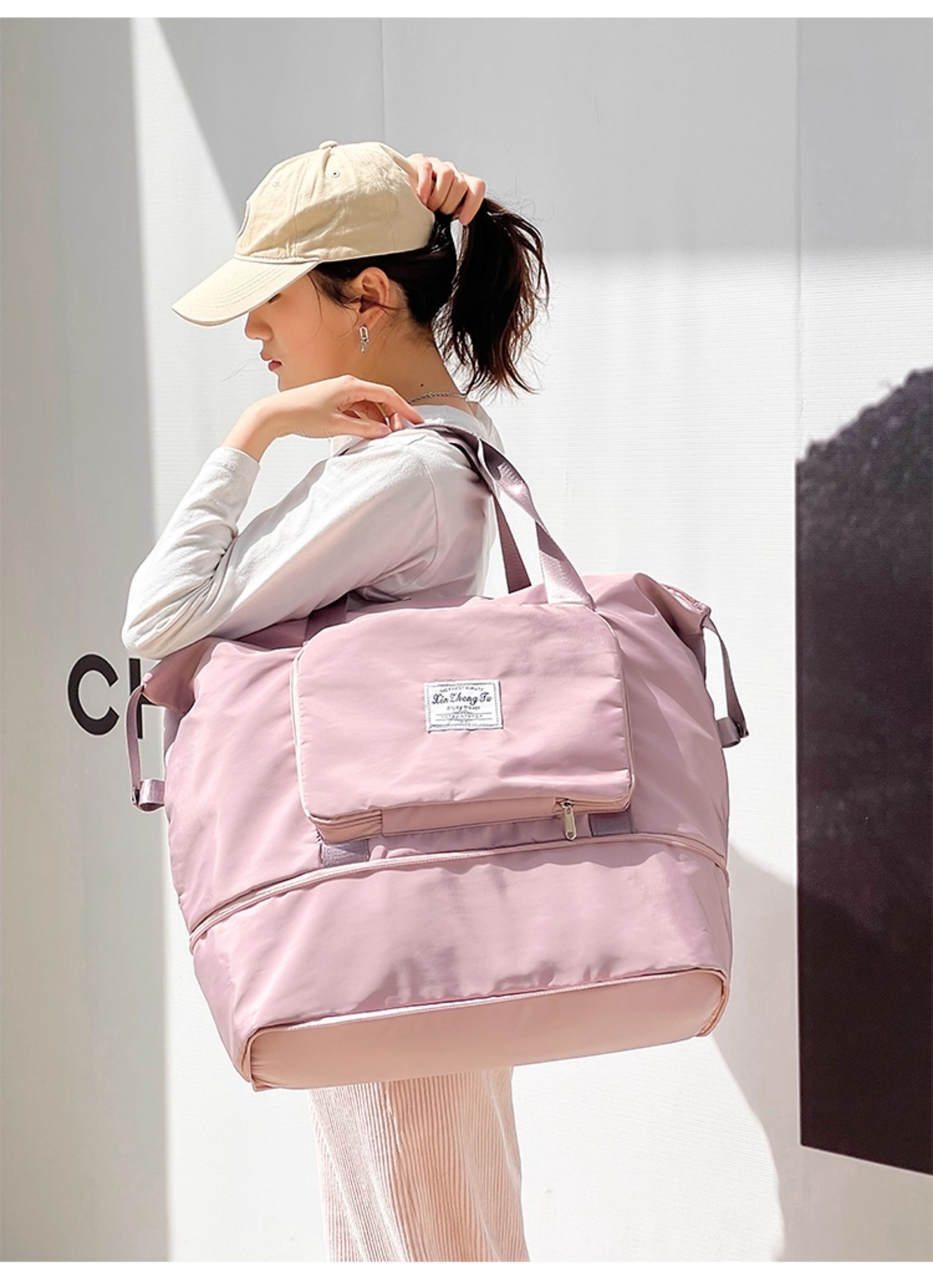 Maternity Special for Maternity Cosmetics Bag Large Capacity Lightweight Short Distance Folding Travel Bag Satchel Luggage Bag for Children — 25