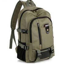 Large capacity bag vertical mens backpack outdoor travel bag wild mountaineering canvas backpack resistant
