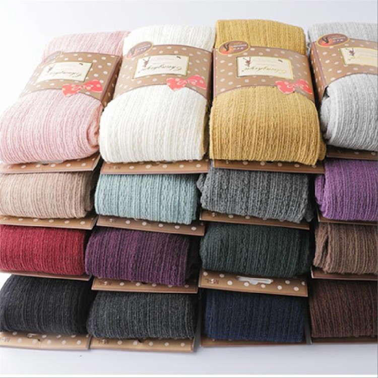 White pantyhose adult spring and autumn winter gray inner pants women's thick purple outer pants stepping on pants