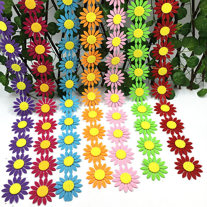Kindergarten Environment Placement Hanging Decoration Hanging Accessories Unwoven Sunflowers Decoration Hanging Bar Classroom Themed Wall Side Strips