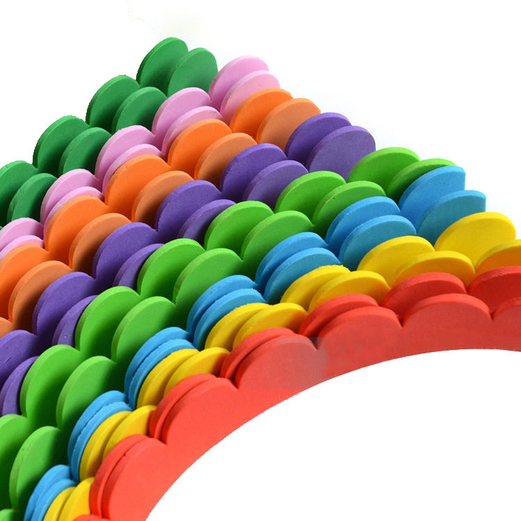 Wave strip railing photo frame paste kindergarten school blackboard newspaper children's room wall ring layout foam lace strip