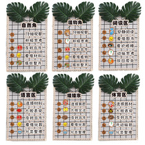 ins Fengsen system ring creation area rule card kindergarten primary school class entry card layout area corner logo hanging decoration