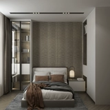 皮阿诺 Индивидуальная современная минималистская небольшая квартира в спальне в гриппе в шкафную вращающуюся плату