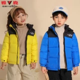 Зимний детский короткий пуховик для мальчиков, куртка, 2023, увеличенная толщина, подходит для подростков, в западном стиле