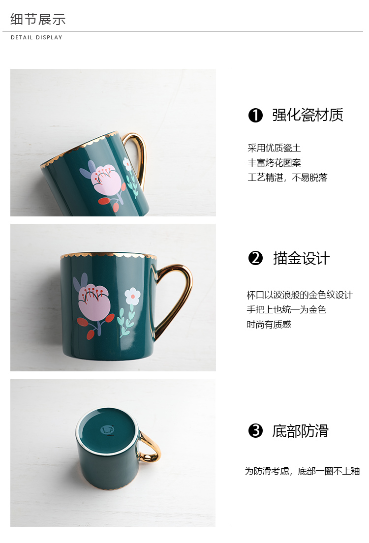 Tinyhome creative Chinese wind lovers ceramic cup tea cup home up phnom penh office take mugs