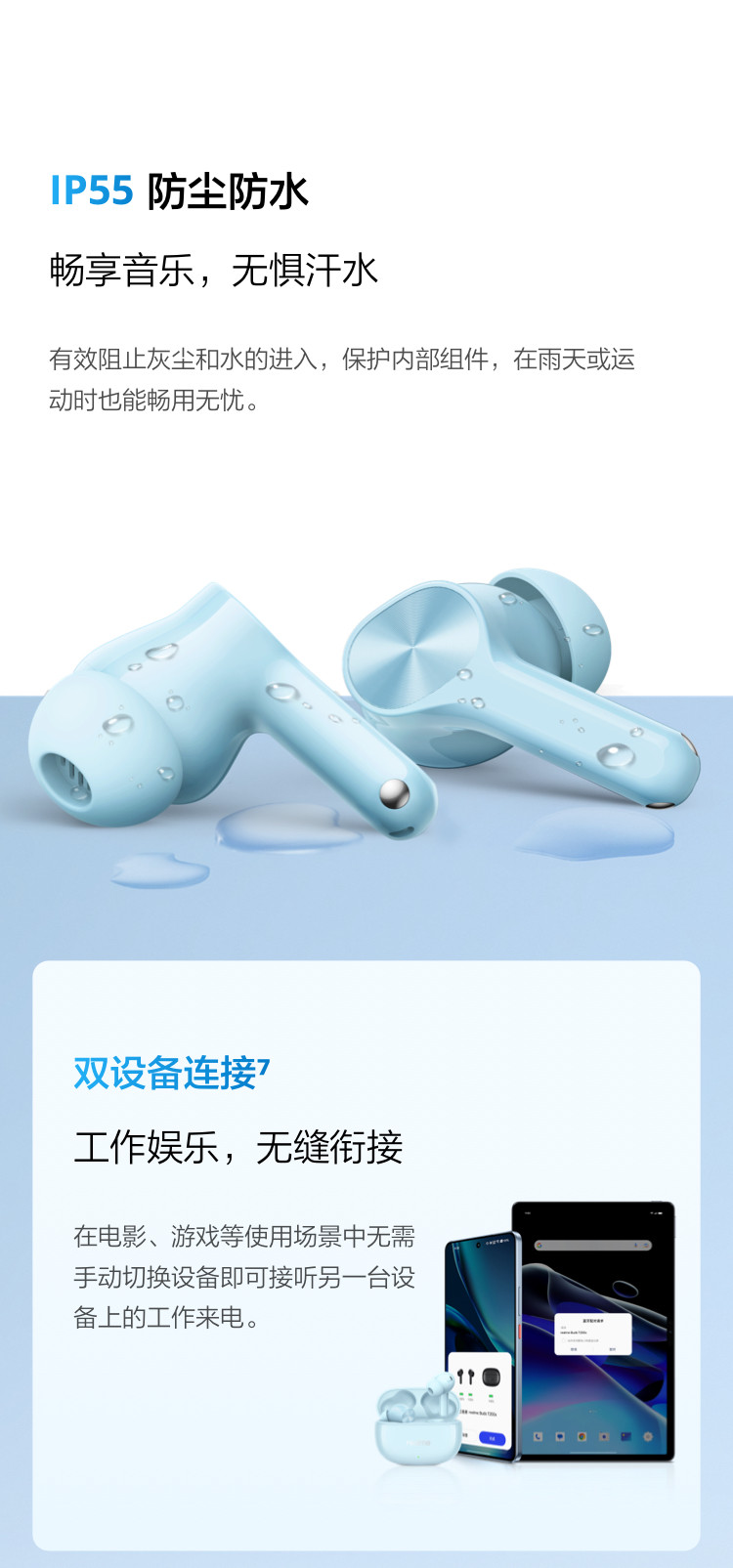 Смарт-гарнитура 【新品上市】realme真我budst200x入耳式蓝牙耳机超长续航