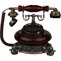 European-style antique telephone retro home with fixed seat old rotary disc phone wireless plug-in call display