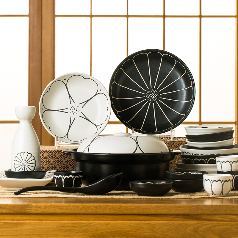 Household contracted more creative express it in Japanese bowl bowl bowl casserole dish plate microwave ceramic tableware